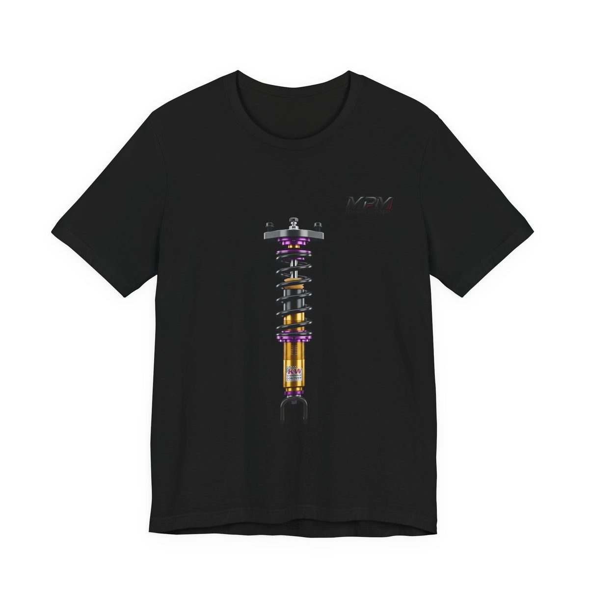 Coilover Shock Graphic Tee — Suspension Tuning T-Shirt | MPM Tuning Design