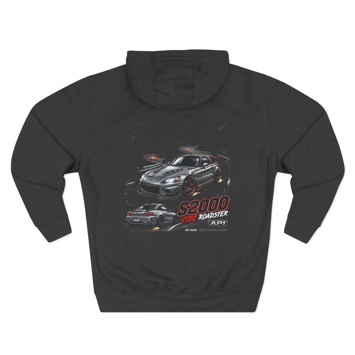 Honda S2000 Racing Hoodie — JDM Sports Car Graphic Fleece | MPM Tuning Design