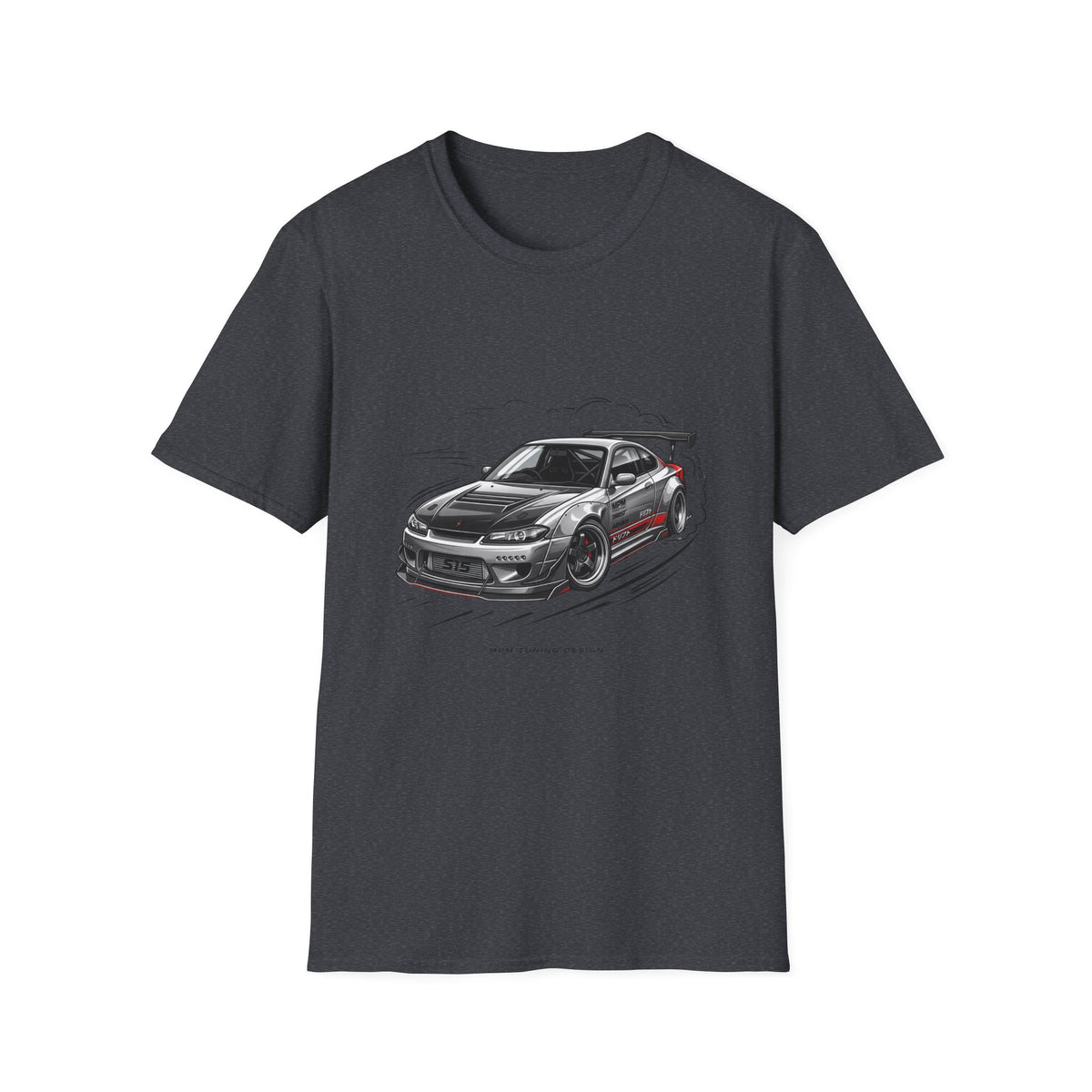 Car Drift T-Shirt — Black Sports Coupe Illustration Tee | MPM Tuning Design