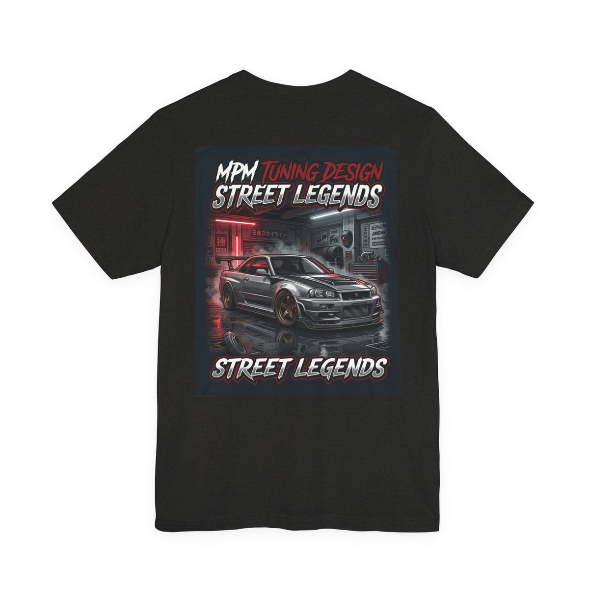 Street Legends Car T-Shirt — JDM Neon Racing Graphic Tee | MPM Tuning Design