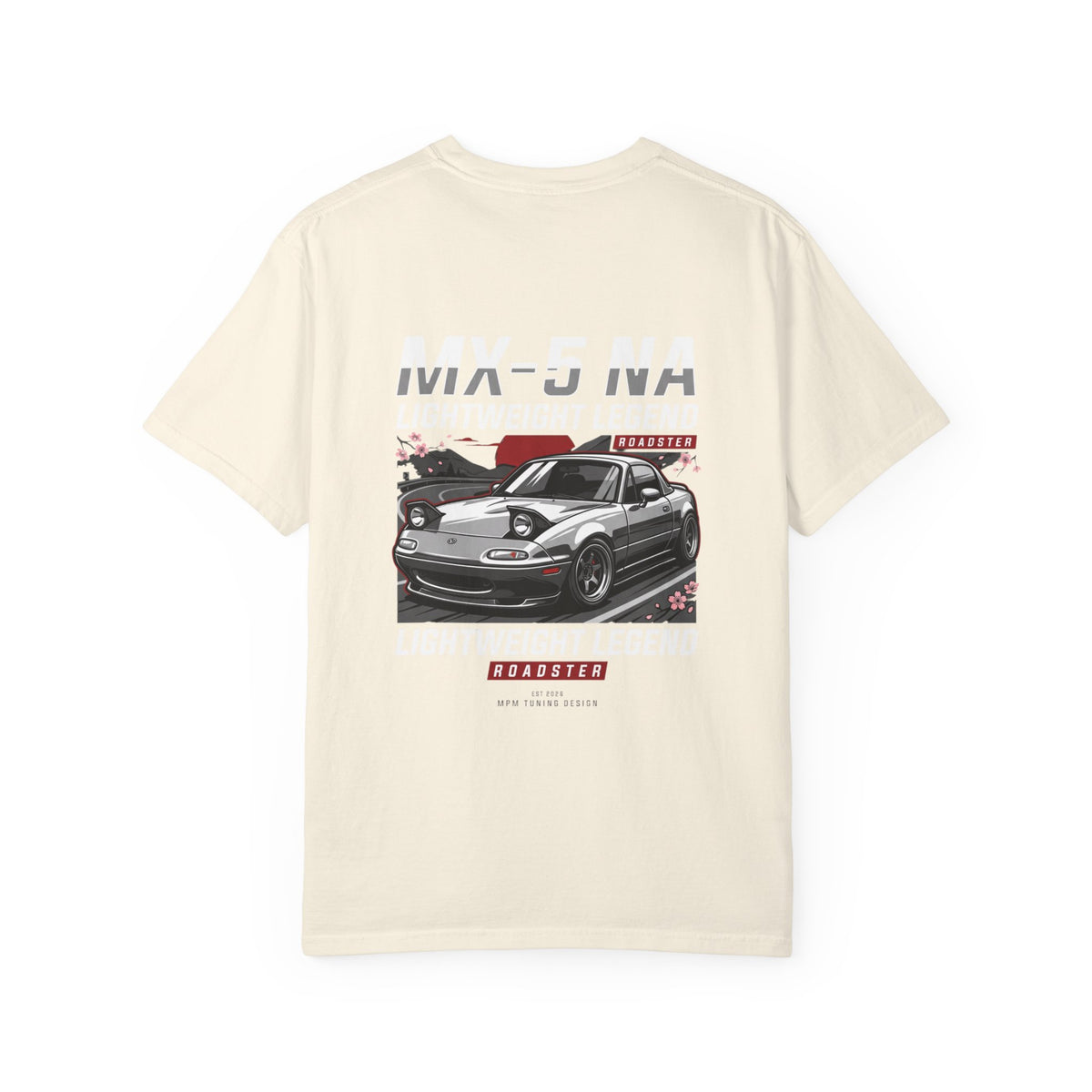 Mazda Miata MX-5 Retro Racing Graphic T-Shirt — Car Enthusiast Tee | MPM Tuning Design