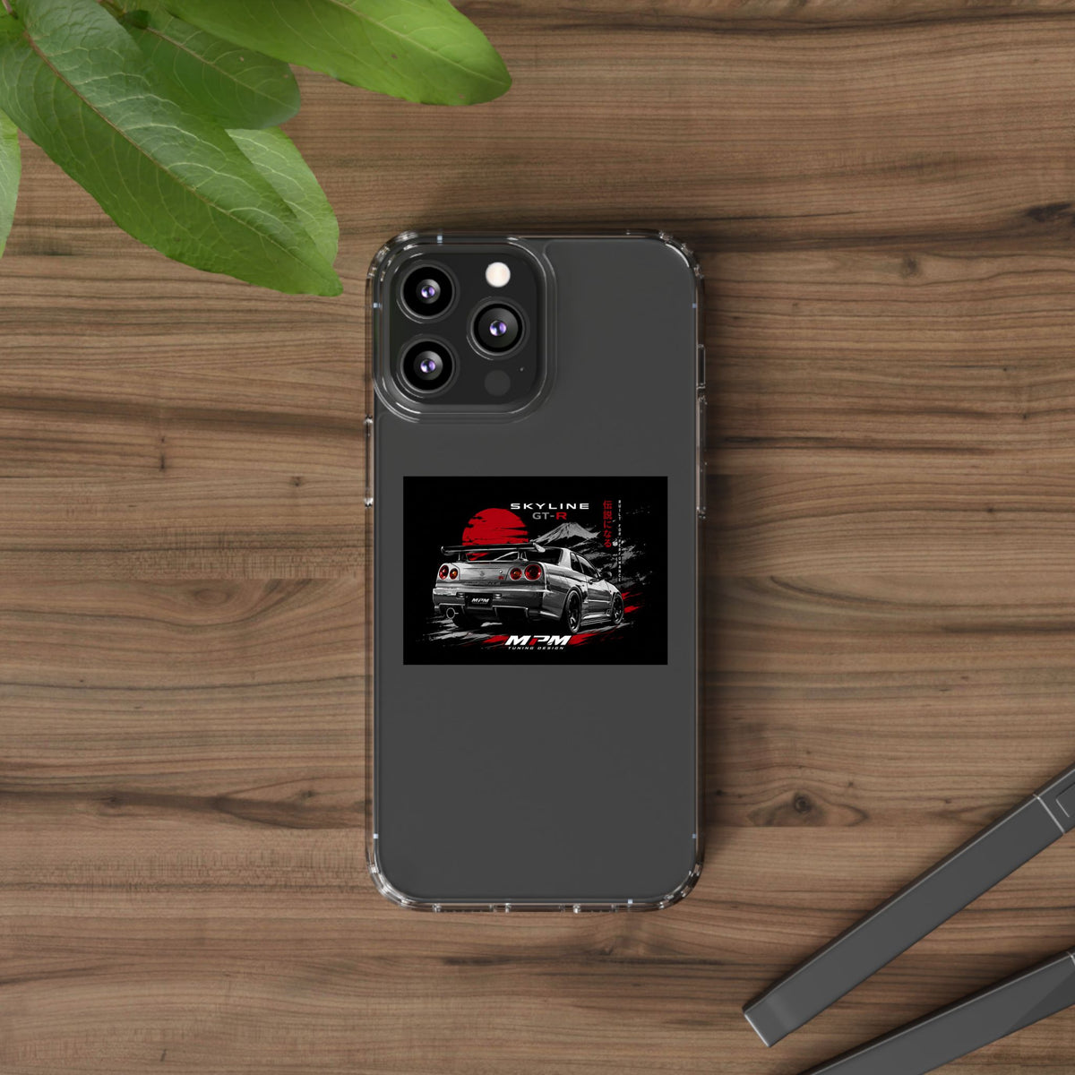 Clear Phone Case — Nissan Skyline GT-R Racing Car Graphic | MPM Tuning Design