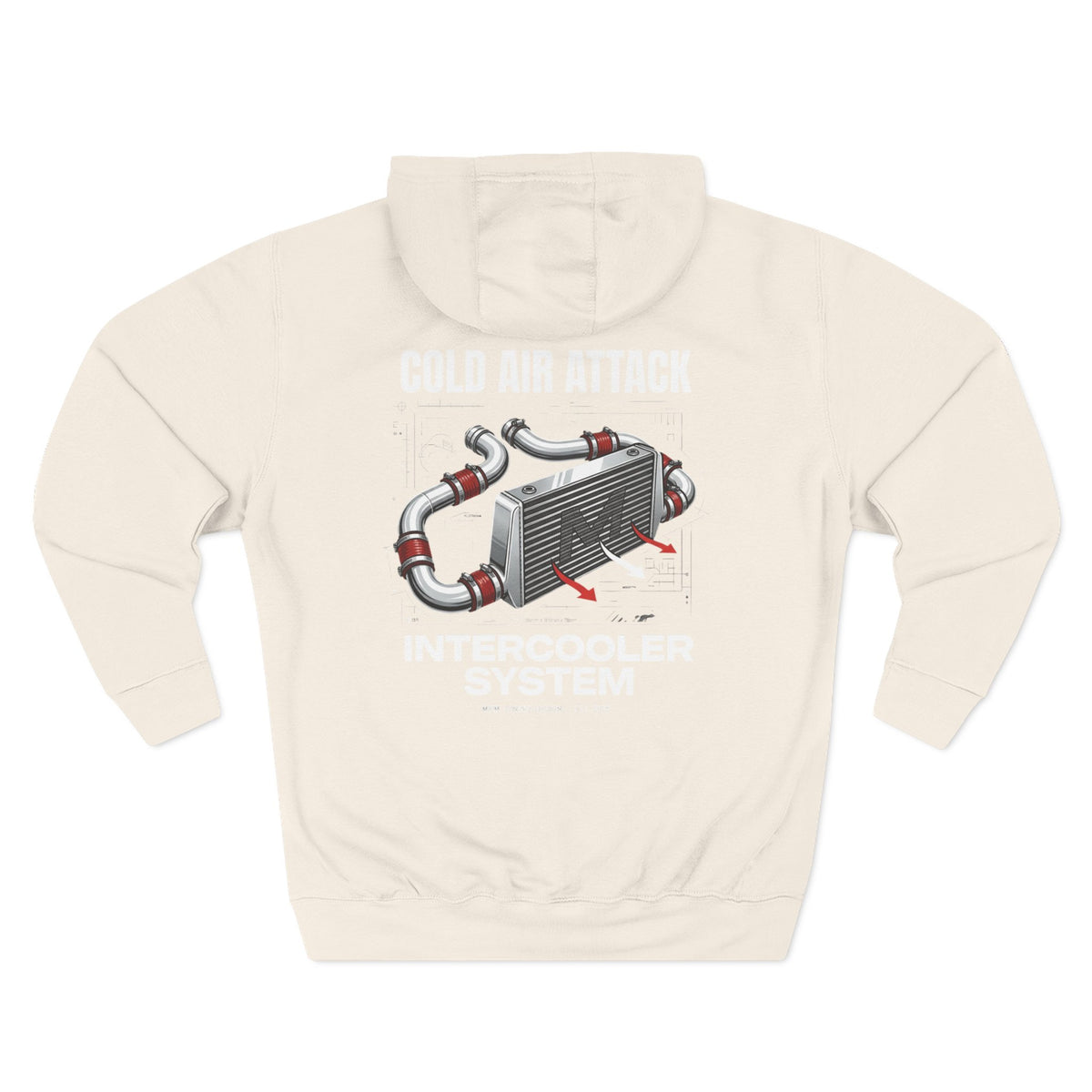 Cold Air Attack Hoodie — Intercooler Graphic JDM Fleece | MPM Tuning Design