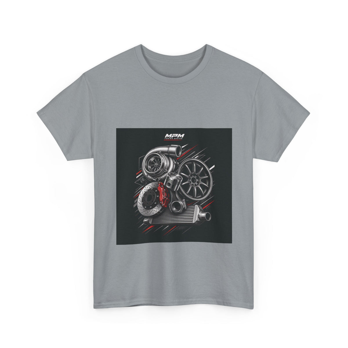 Turbo Engine Parts T-Shirt — JDM Automotive Racing Tee | MPM Tuning Design