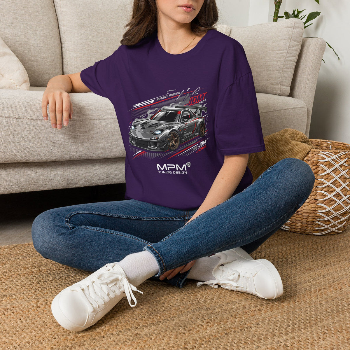 JDM Racing Car T-Shirt — Turbo Sports Coupe Graphic Tee | MPM Tuning Design