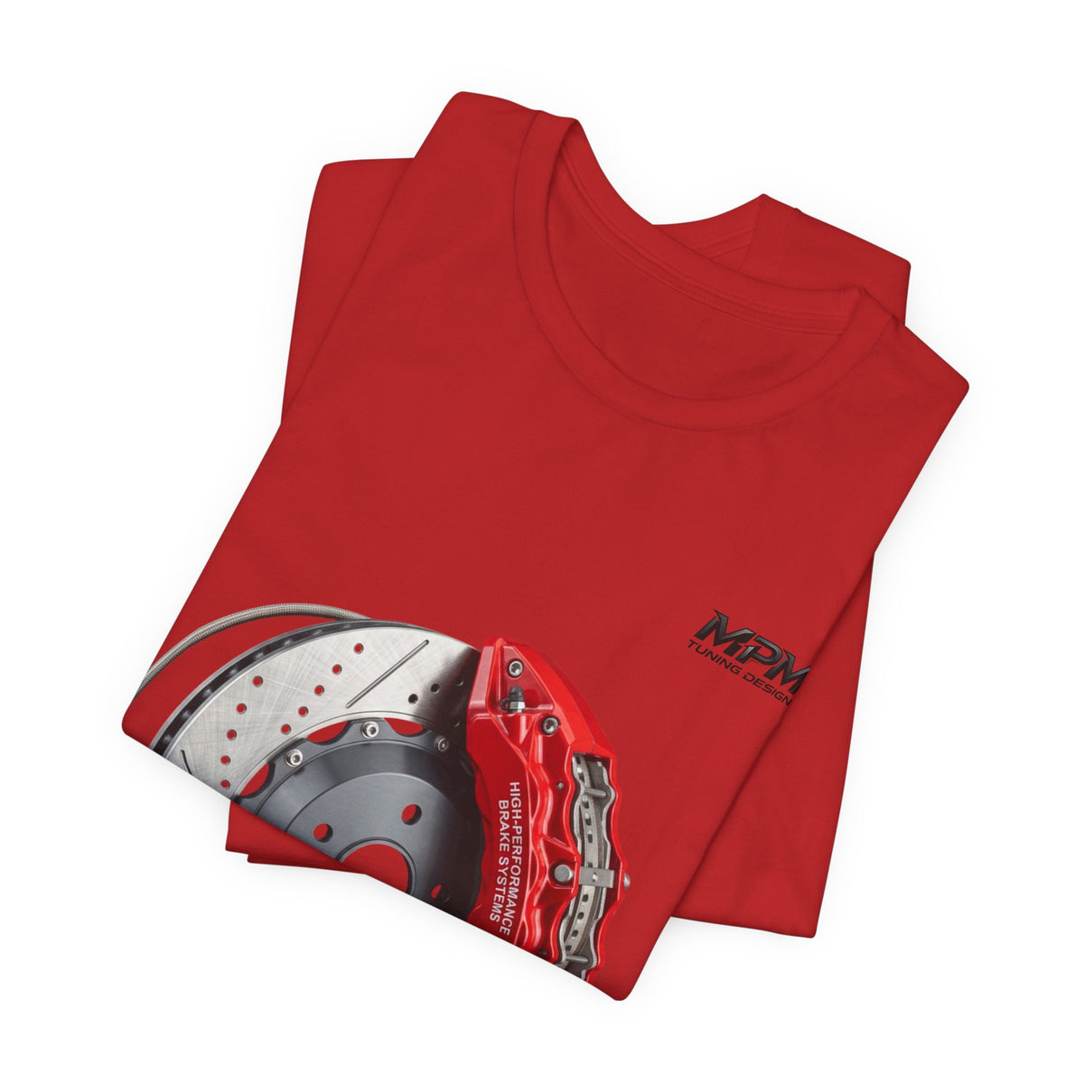 Brake Caliper Graphic Tee — Motorsport Disc Brake T-Shirt | MPM Tuning Design