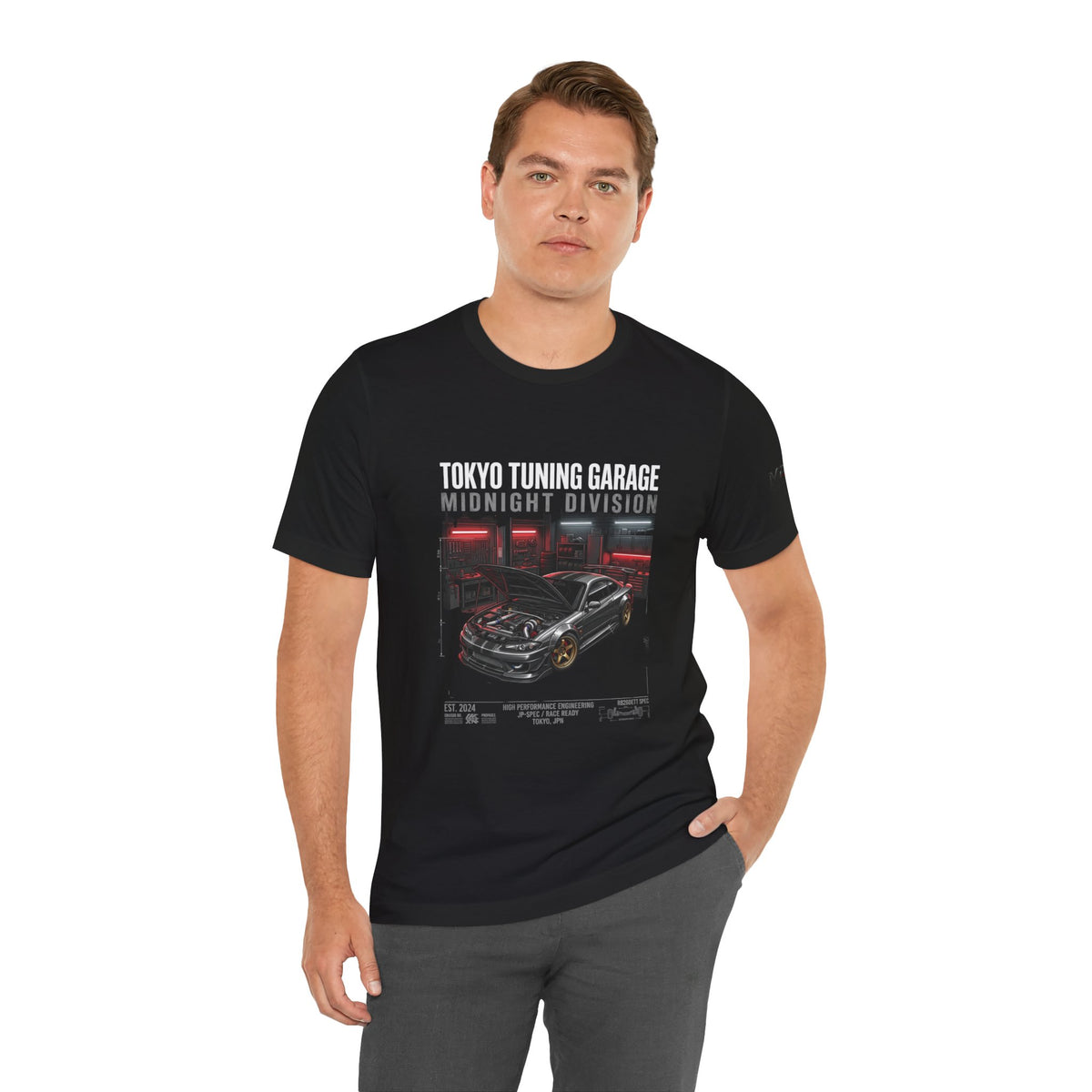 Midnight Division Tee — Retro Racing Graphic T-Shirt