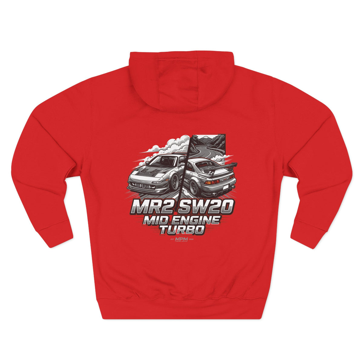 Toyota MR2 SW20 Mid-Engine Turbo Hoodie — Racing Graphic Fleece | MPM Tuning Design
