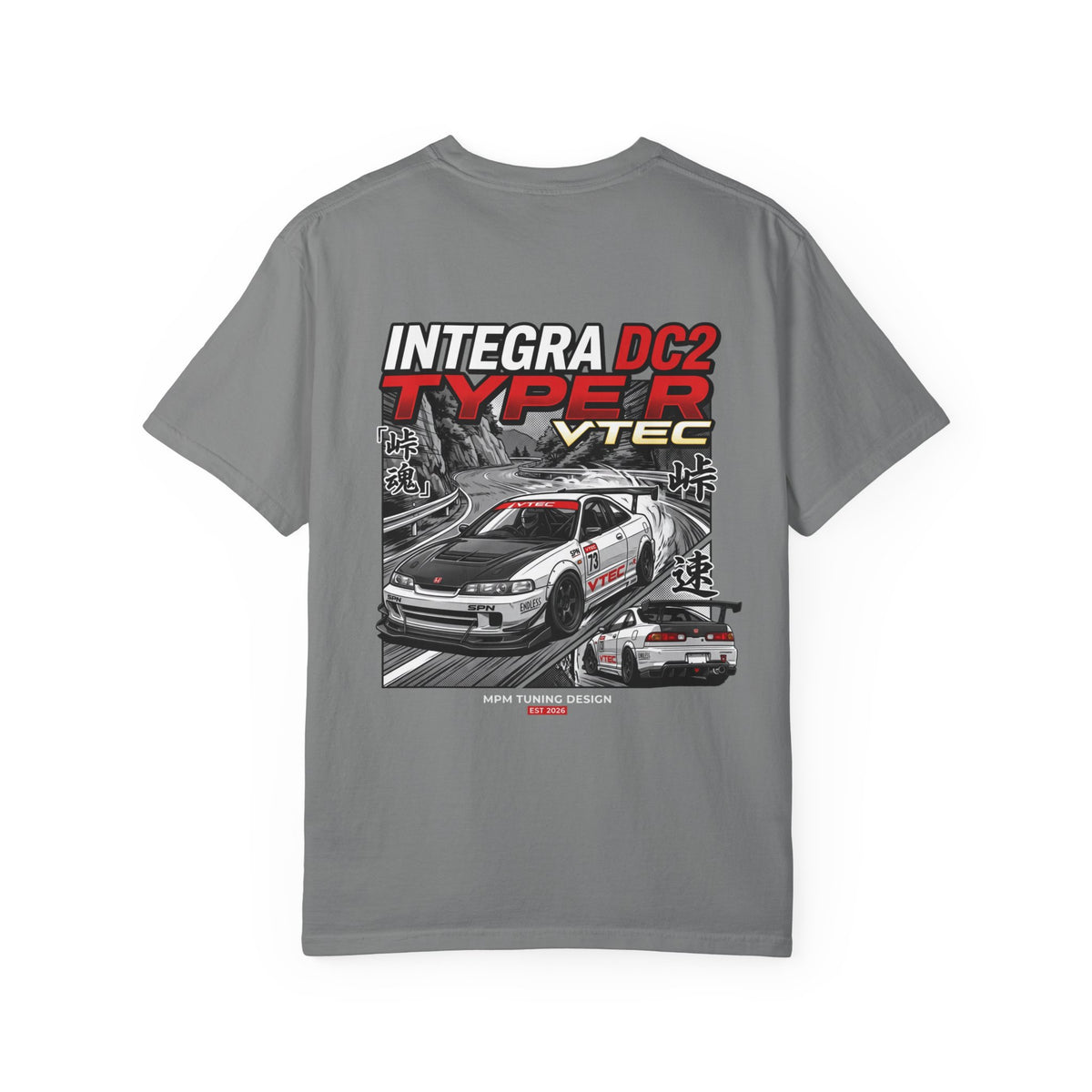 Honda Integra DC2 Type R VTEC Racing T-Shirt — JDM Car Graphic Tee | MPM Tuning Design