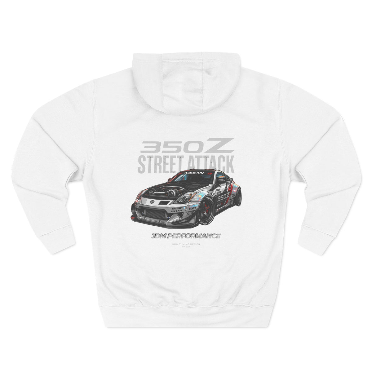 Nissan 350Z Street Attack Hoodie — JDM Racing Car Graphic Fleece | MPM Tuning Design