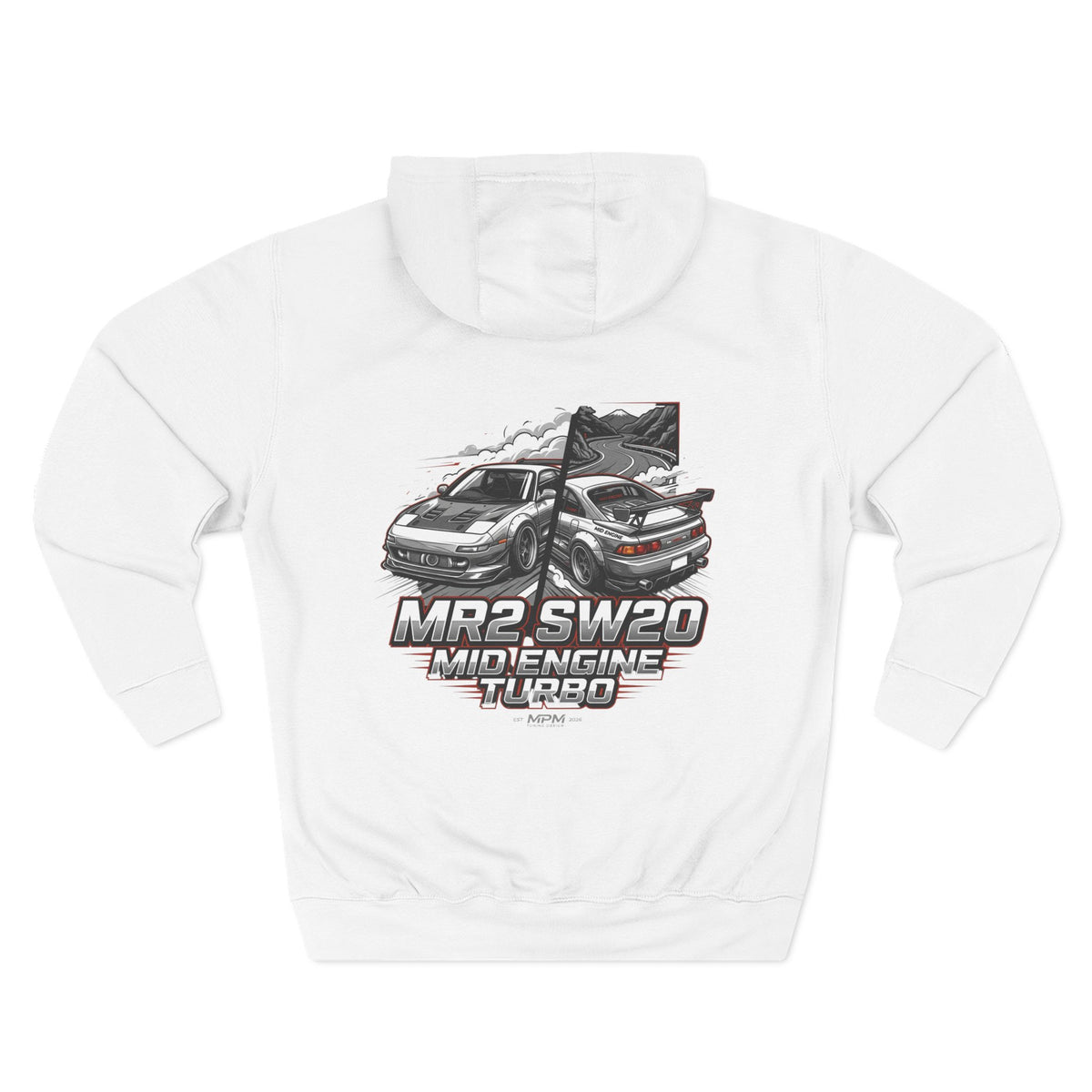Toyota MR2 SW20 Mid-Engine Turbo Hoodie — Racing Graphic Fleece | MPM Tuning Design