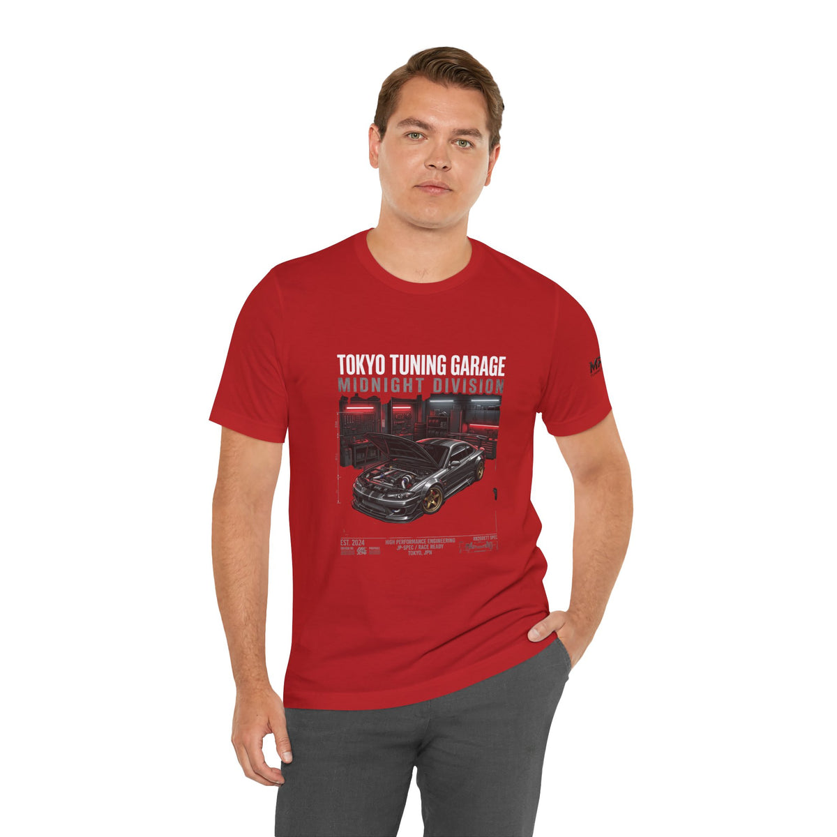 Midnight Division Tee — Retro Racing Graphic T-Shirt