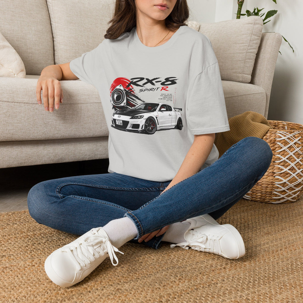 Mazda RX-8 Spirit R T-Shirt — Rotary Sports Car Graphic Tee | MPM Tuning Design