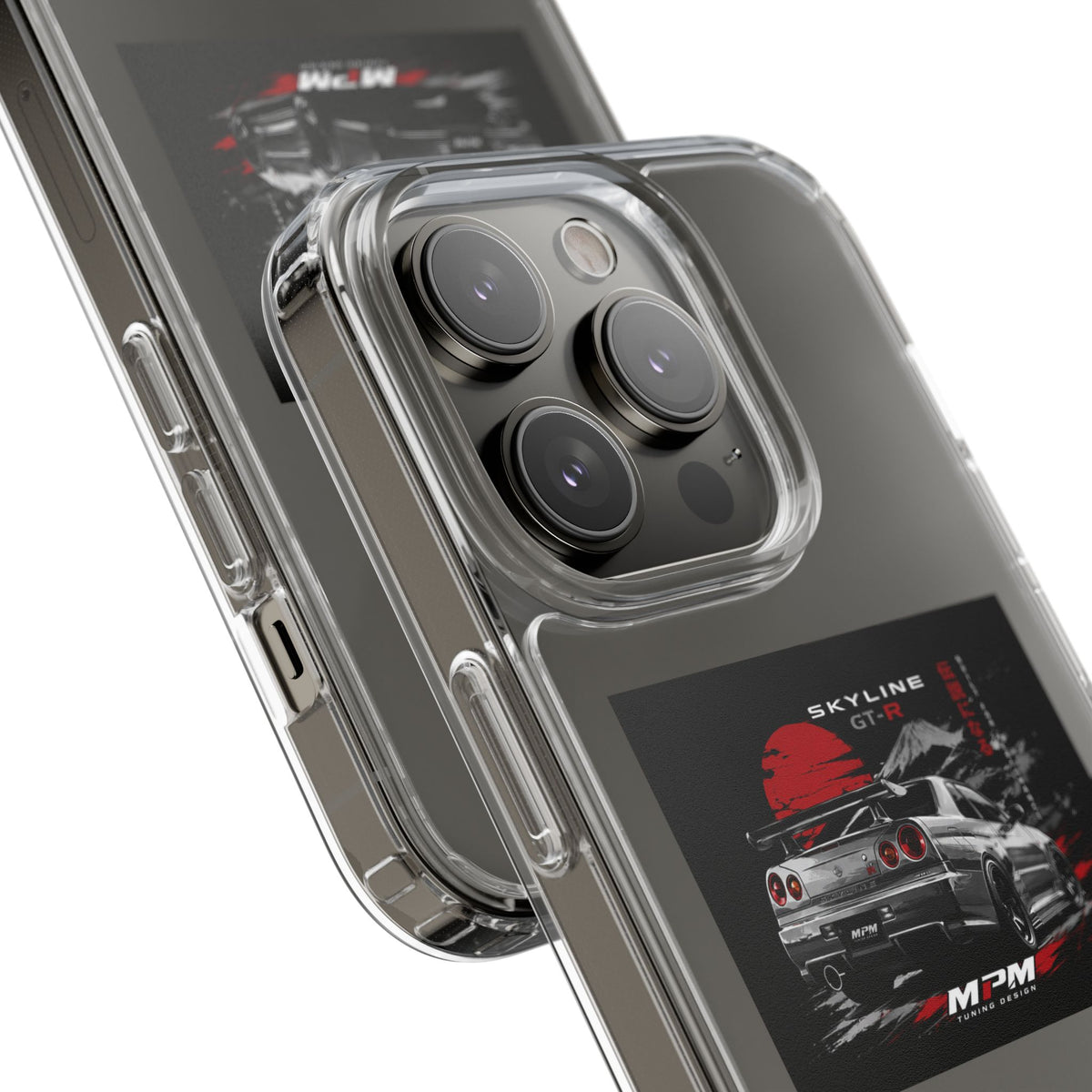 Clear Phone Case — Nissan Skyline GT-R Racing Car Graphic | MPM Tuning Design