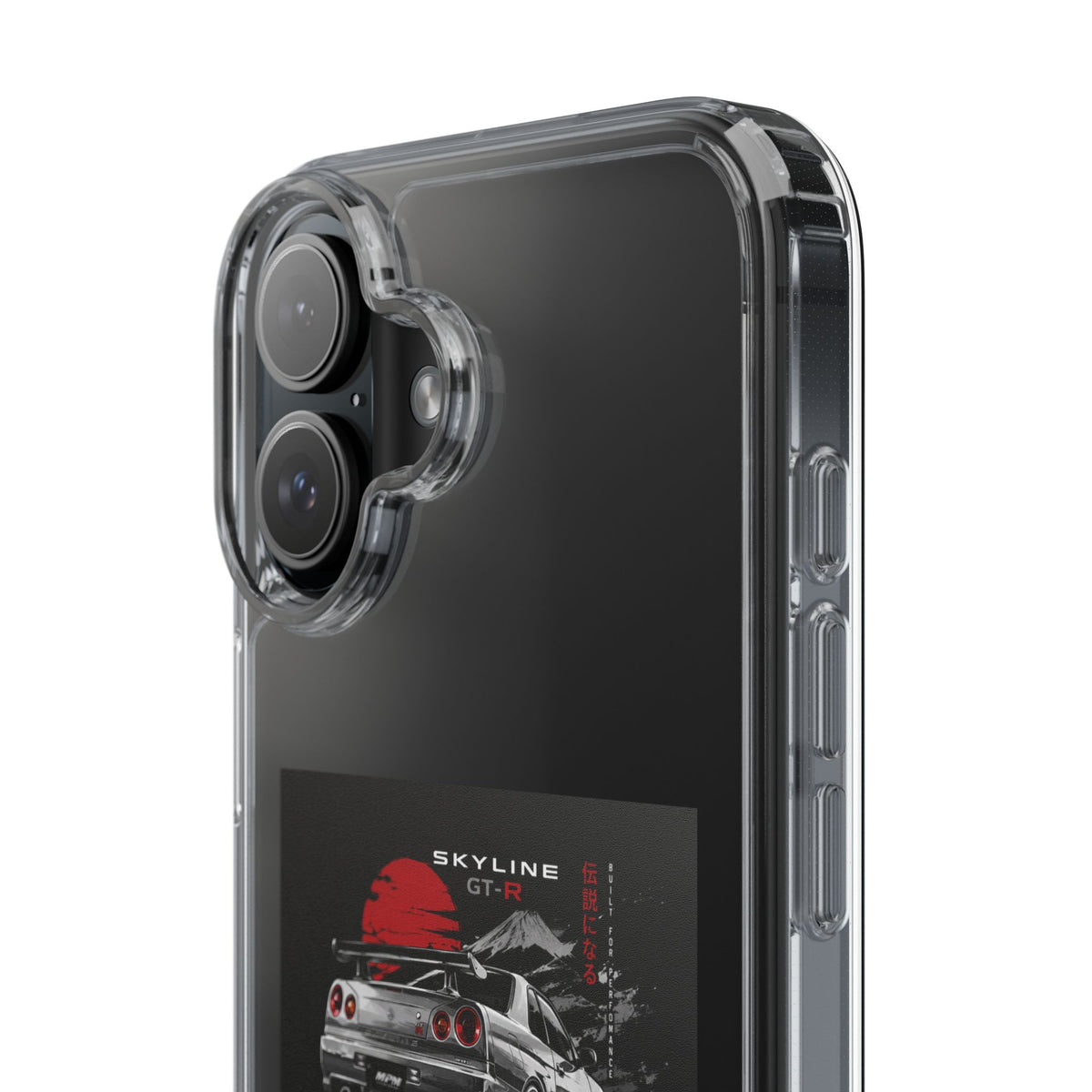 Clear Phone Case — Nissan Skyline GT-R Racing Car Graphic | MPM Tuning Design
