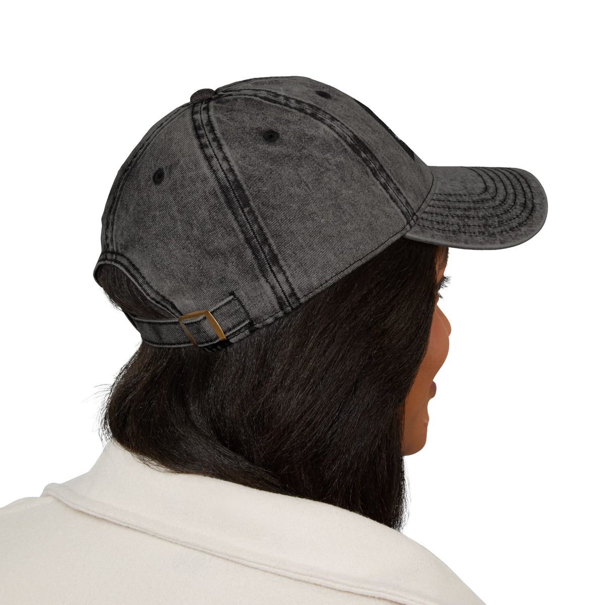 Vintage Embroidered Cap — Distressed Red Dad Hat with MPM Logo | MPM Tuning Design