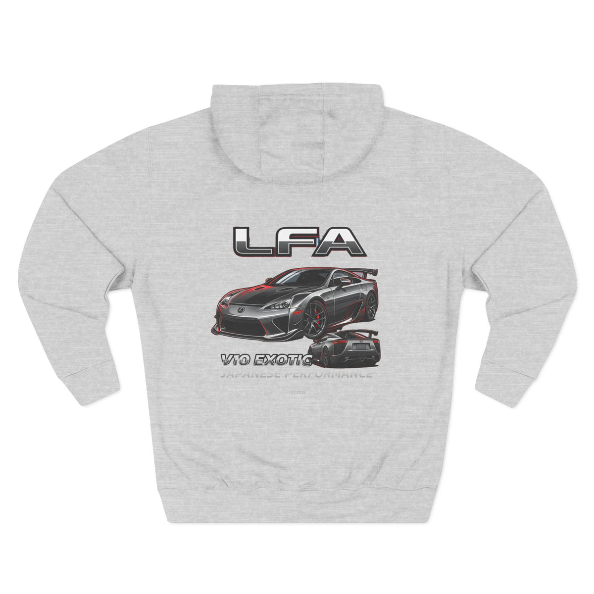 Lexus LFA V10 Exotic Performance Hoodie — Car Graphic Fleece | MPM Tuning Design