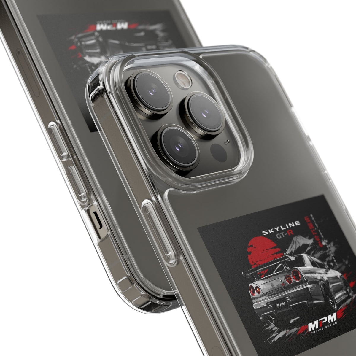 Clear Phone Case — Nissan Skyline GT-R Racing Car Graphic | MPM Tuning Design