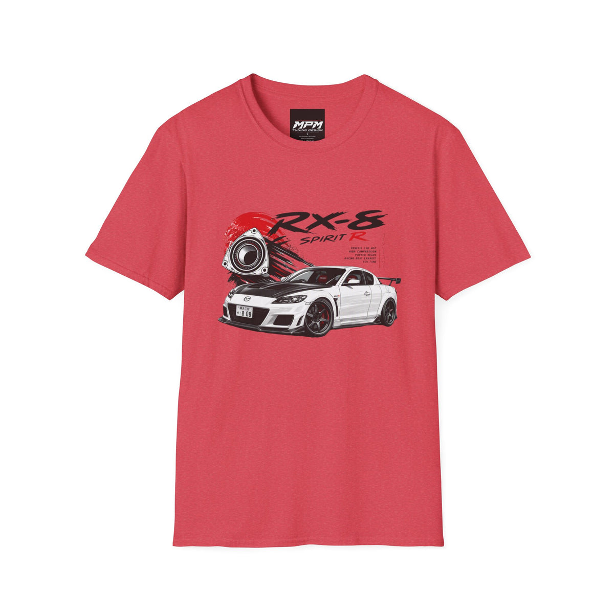 Mazda RX-8 Spirit R T-Shirt — Rotary Sports Car Graphic Tee | MPM Tuning Design