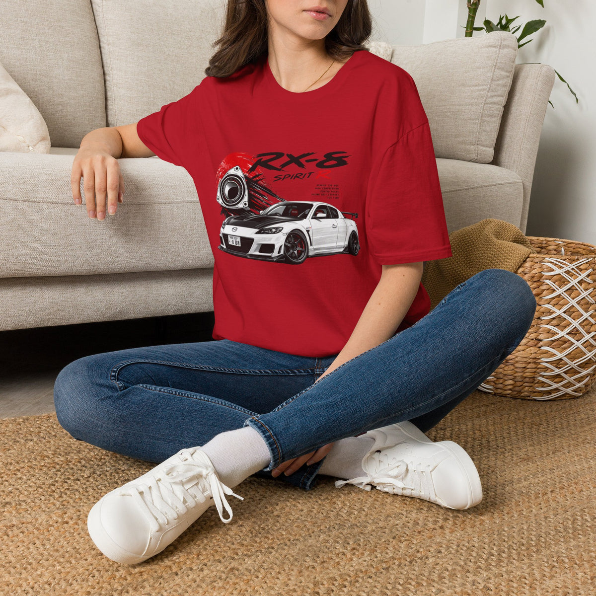 Mazda RX-8 Spirit R T-Shirt — Rotary Sports Car Graphic Tee | MPM Tuning Design