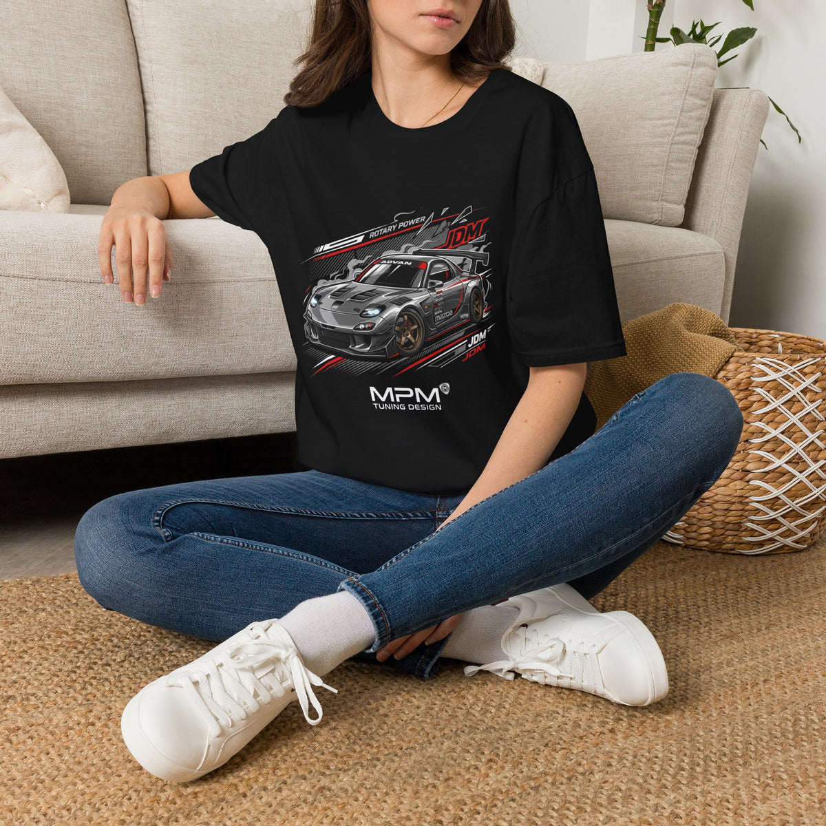 JDM Racing Car T-Shirt — Turbo Sports Coupe Graphic Tee | MPM Tuning Design