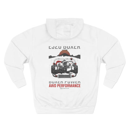 Rugged AWD Performance Hoodie — Off-Road Engine Graphic Fleece | MPM Tuning Design