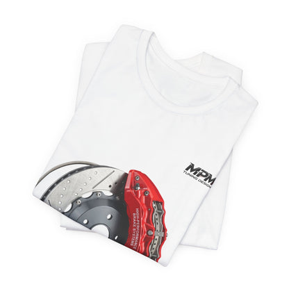 Brake Caliper Graphic Tee — Motorsport Disc Brake T-Shirt | MPM Tuning Design