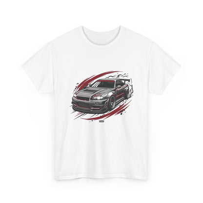 Car Graphic T-Shirt — Sporty Muscle Car JDM Illustration Heavy Cotton Tee | MPM Tuning Design