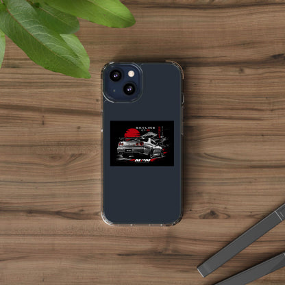 Clear Phone Case — Nissan Skyline GT-R Racing Car Graphic | MPM Tuning Design