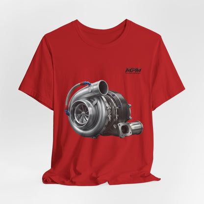 Turbocharger Graphic Tee — MPM Turbo Engine Shirt for Car Enthusiasts