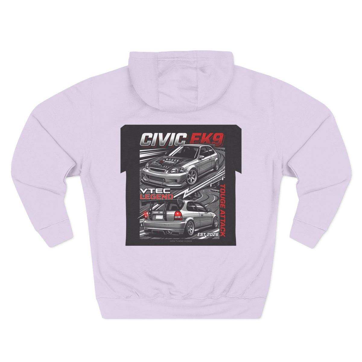 Honda Civic EK9 VTEC Legend Hoodie — JDM Racing Car Graphic Fleece | MPM Tuning Design