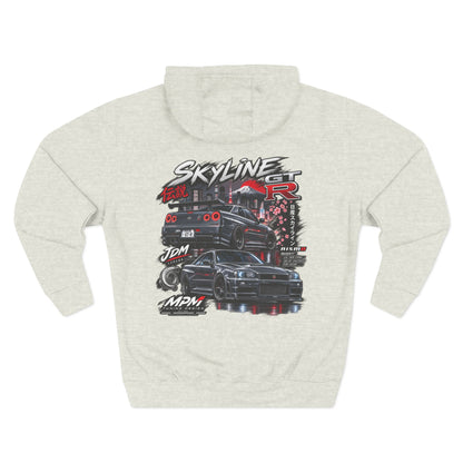 Nissan Skyline GT-R Racing Hoodie — JDM Tribute Fleece Pullover | MPM Tuning Design