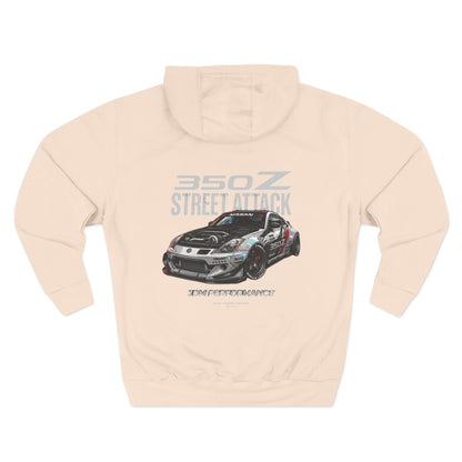 Nissan 350Z Street Attack Hoodie — JDM Racing Car Graphic Fleece | MPM Tuning Design