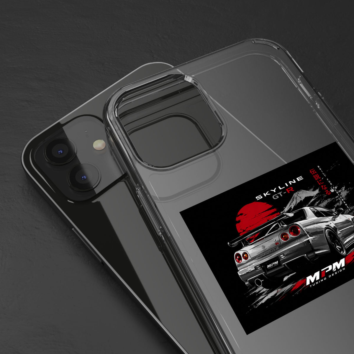 Clear Phone Case — Nissan Skyline GT-R Racing Car Graphic | MPM Tuning Design