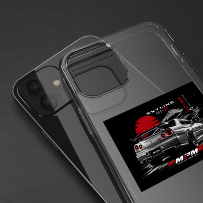 Clear Phone Case — Nissan Skyline GT-R Racing Car Graphic | MPM Tuning Design