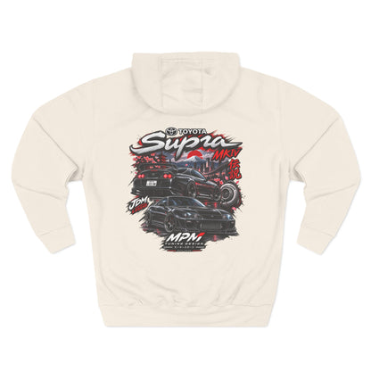 Toyota Supra MK4 Racing Hoodie — JDM Car Graphic Fleece Pullover | MPM Tuning Design
