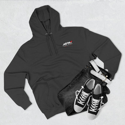 MPM Minimal Logo White Fleece Hoodie – Premium Pullover