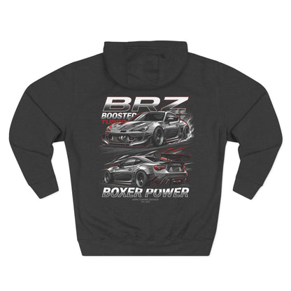 BRZ Twin Turbo Racing Hoodie — Dual Power Car Graphic Fleece | MPM Tuning Design