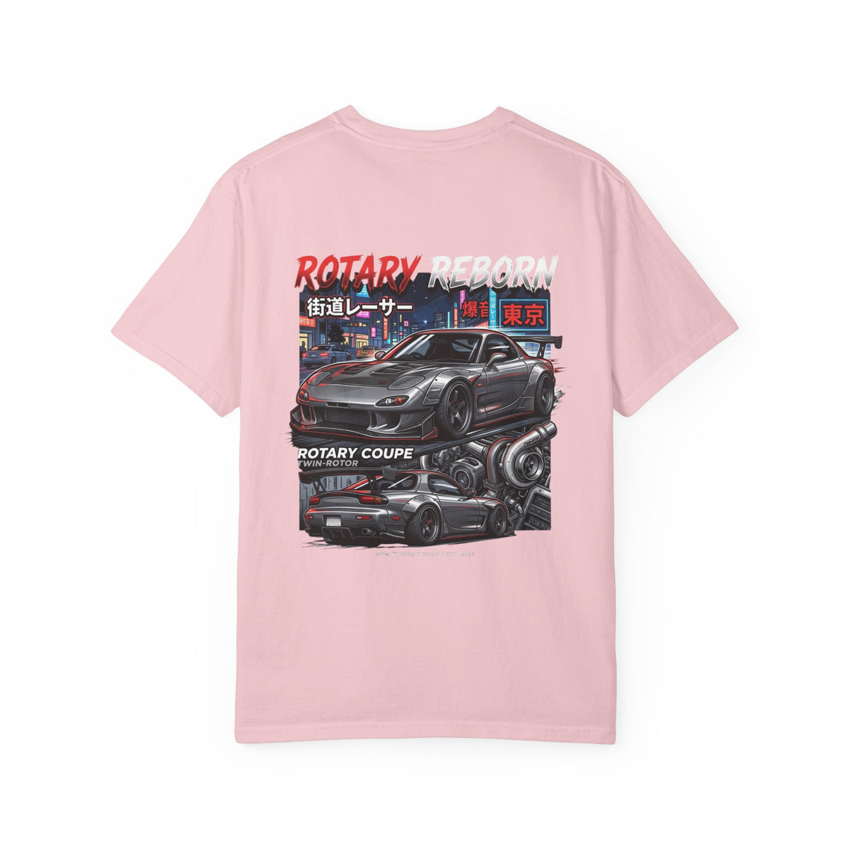 Rotary Coupe Graphic T-Shirt — JDM Tokyo Night Street Racing Tee | MPM Tuning Design