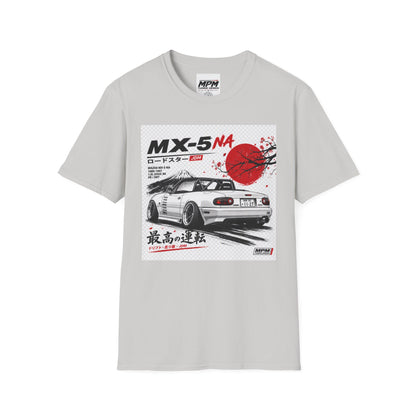 Mazda MX-5 NA Retro Racing T-Shirt — Japanese Sun Track Day Tee | MPM Tuning Design