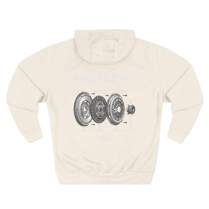 Built to Shift Hoodie — Clutch &amp; Flywheel Mechanic Graphic | MPM Tuning Design