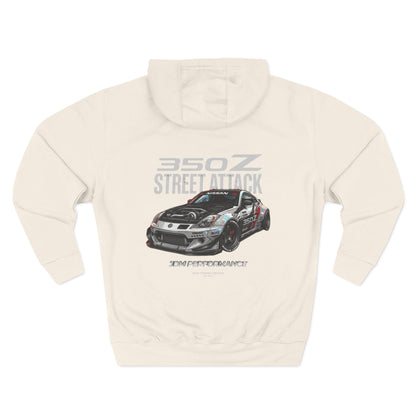 Nissan 350Z Street Attack Hoodie — JDM Racing Car Graphic Fleece | MPM Tuning Design