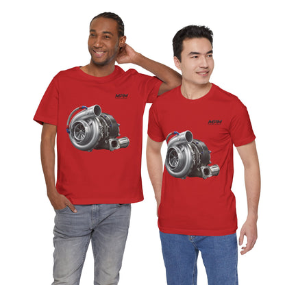 Turbocharger Graphic Tee — MPM Turbo Engine Shirt for Car Enthusiasts