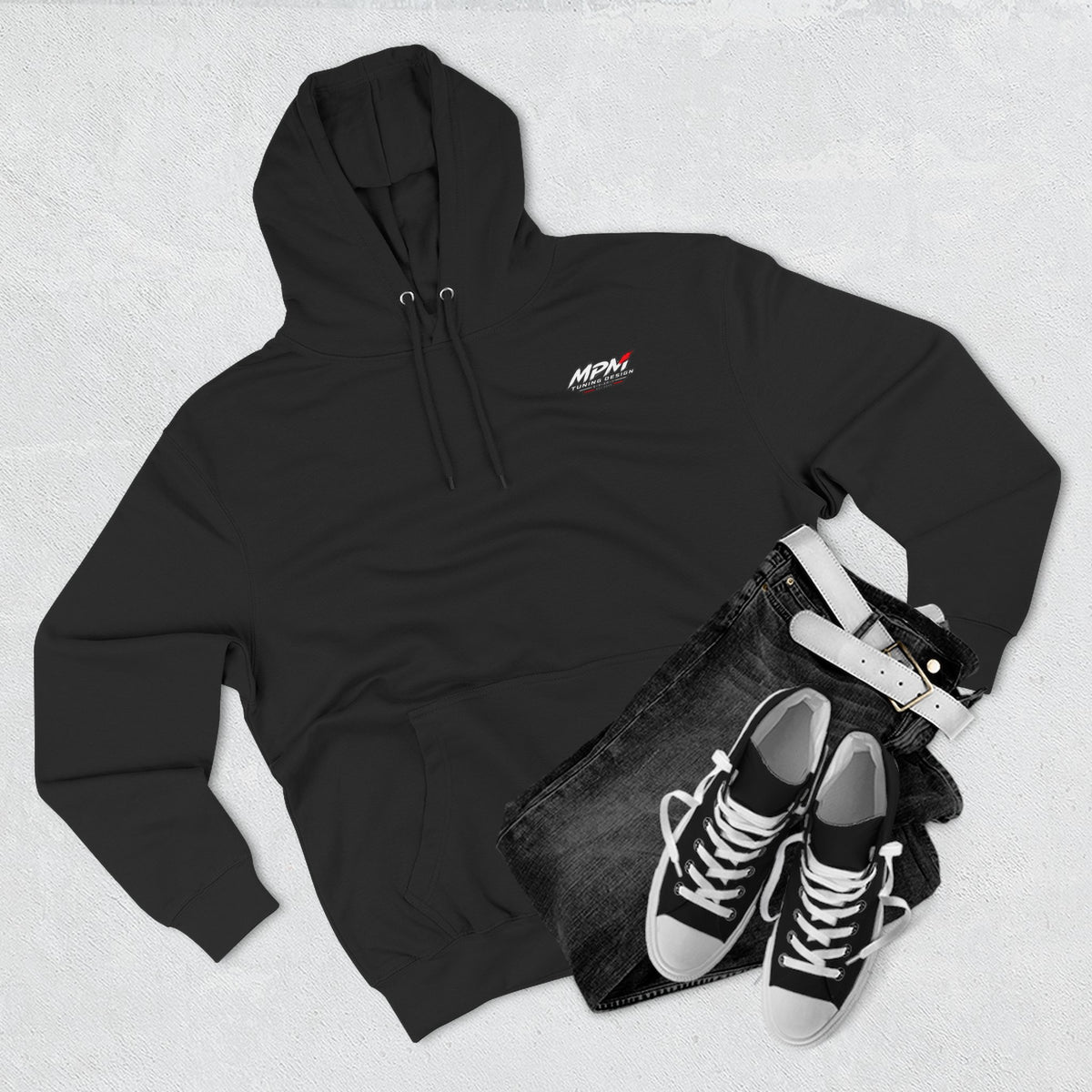RB26 Engine Illustration Hoodie — JDM Racing Fleece Pullover | MPM Tuning Design