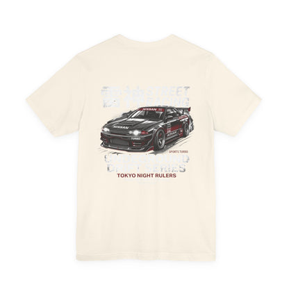 Tokyo Night Rulers Tee — Skyline Car Graphic Racing Tee | MPM Tuning Design