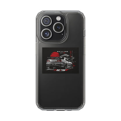 Clear Phone Case — Nissan Skyline GT-R Racing Car Graphic | MPM Tuning Design