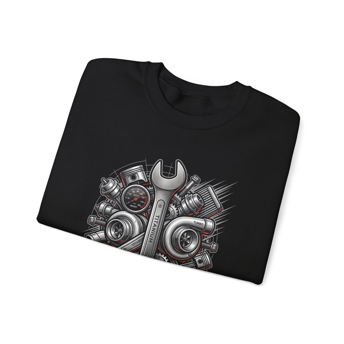 MPM Wrench &amp; Engine Parts Mechanic Crewneck
