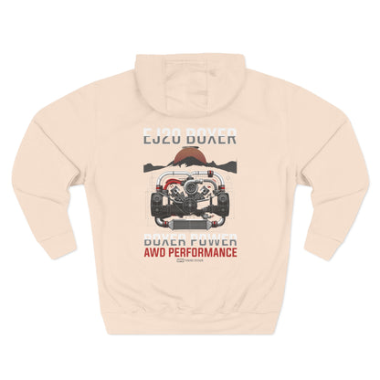 Rugged AWD Performance Hoodie — Off-Road Engine Graphic Fleece | MPM Tuning Design