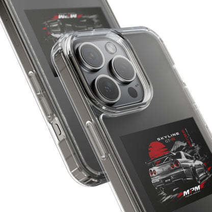 Clear Phone Case — Nissan Skyline GT-R Racing Car Graphic | MPM Tuning Design