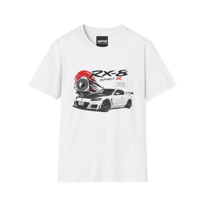 Mazda RX-8 Spirit R T-Shirt — Rotary Sports Car Graphic Tee | MPM Tuning Design
